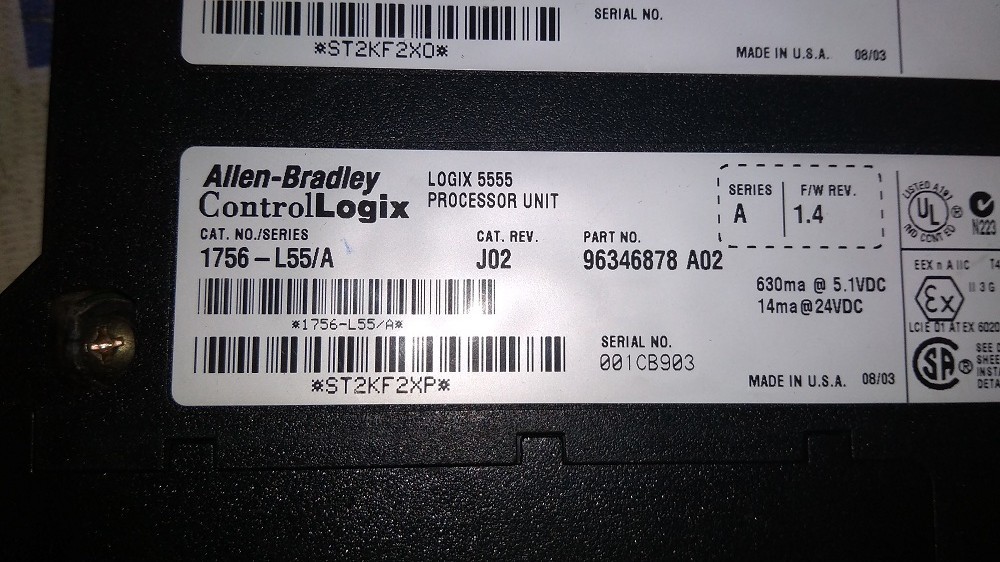 ALLEN BRADLEY PLC 1756-L55/A