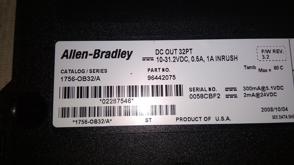 ALLEN BRADLEY PLC 1756-OB32/A