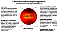 ELIDE FIRE BALL EXTINGUISHER.