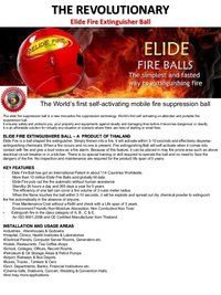 ELIDE FIRE BALL EXTINGUISHER.