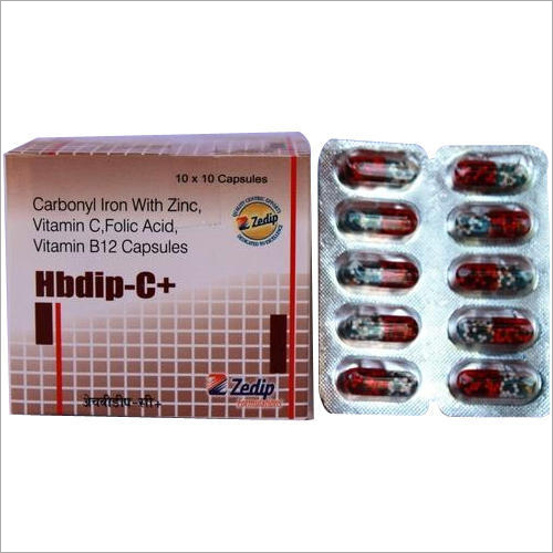 Carbonyl Iron With Zinc Vitamin C Folic Acid Vitamin B12 Capsules Medicine Raw Materials