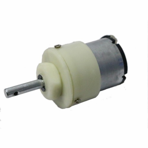 Orange PM33 12v 500RPM DC Motor for DIY Projects - Metal Build D Type Shaft 21mm x 6mm | Lightweight Compact High Performance for Versatile Applications
