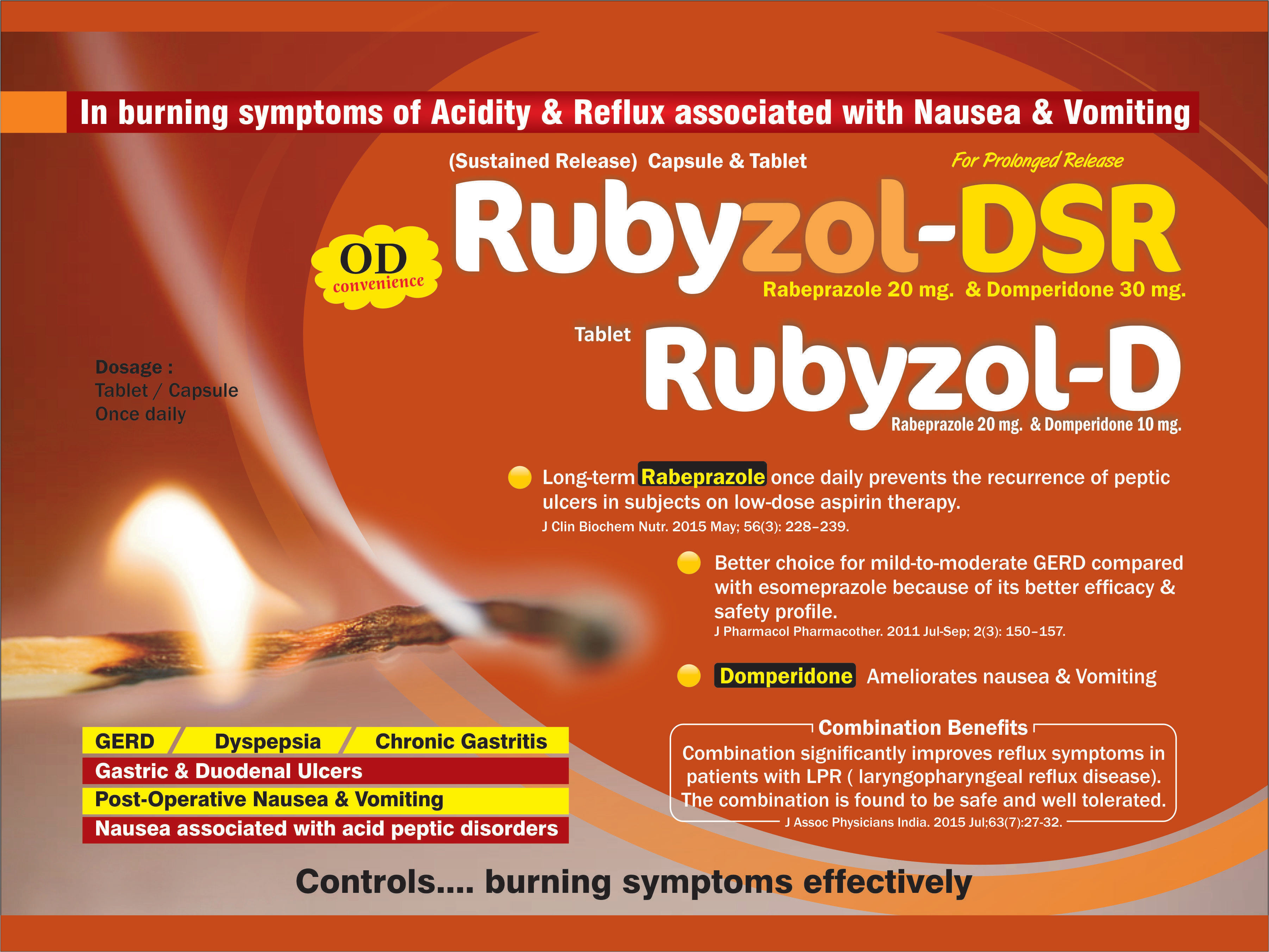 Rabeprazole 20 mg & Domperidone 10 mg