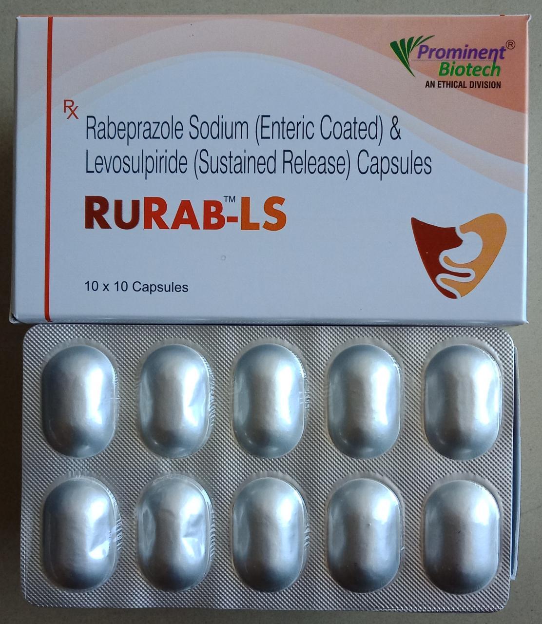 Rabeprazole 20 mg & Levosulpiride 75 mg Capsule