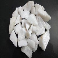 Indian Snow White Quartz Crushed and semi - polished paving small pebbles