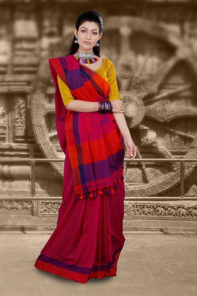 Magenta Shibori Maheshwari Chanderi Silk Saree in Warangal at best price by  CRAFTBYNAARI TEXTILES LLP - Justdial