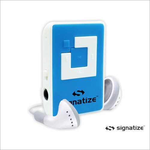 White And Blue Portable Mp3 Player
