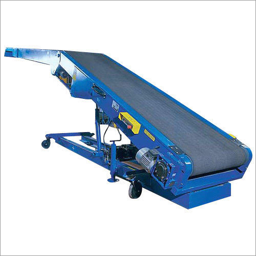 Telescopic Belt Conveyors - Troughed Belt Design, Gravity Roller Mechanism | Efficient Material Handling Solution