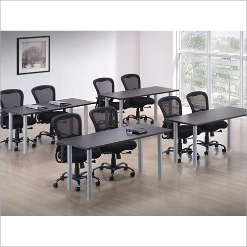 Black Office Training Table