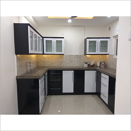 White Black Modular Kitchen At Price Range 2000 00 4000 00 Inr Unit In Hyderabad Id C5520719