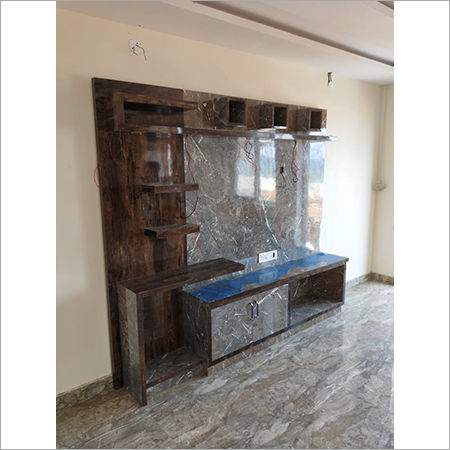 Wooden & Sunmica Tv Wall Unit