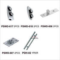 Glass Pivot Door System - Round Glass | Quick Installation, Repair-free Sliding Bearings, Sturdy For High Frequency Use