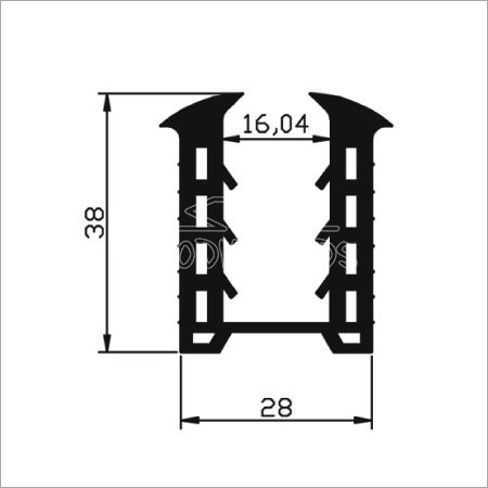 Round Slot Hanrail Tube Gasket