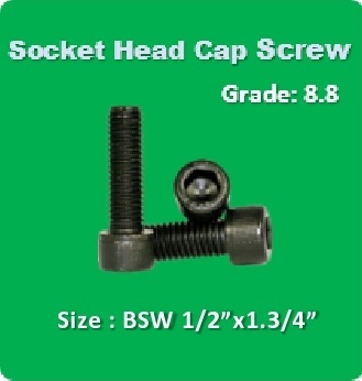 Socket Head Cap Screw Bsw 1 2X1.3 4 Application: For Machine Parts
