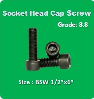 Socket Head Cap Screw BSW 1 2x6
