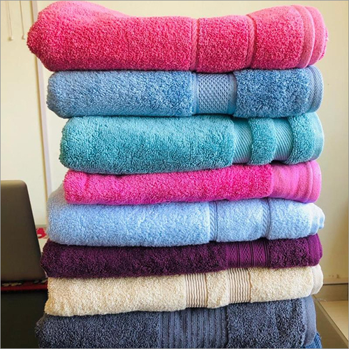 Multicolor Cotton Towels - 100% Cotton, Standard Size, Available in Red, Pink, Orange, Blue | Quick Dry, High Water Absorbency, Soft Touch, Fade Resistant