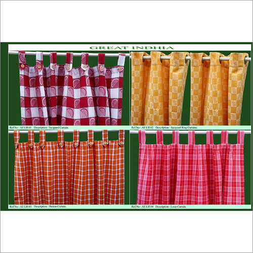 Button Curtains - Cotton, Customized Size | Washable, Quick Dry, No Fade, Suitable for Office, Hotel, Home, Available in Various Patterns and All Colors