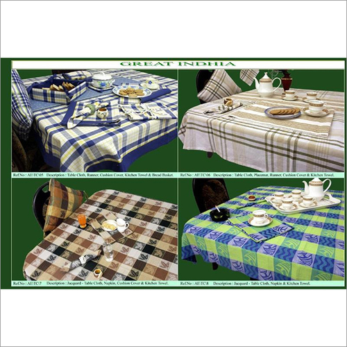 Multi Color Table Cloth - Other Material, Custom Size, All Color Available | Washable, No Fade, Quick Dry, Ideal for Various Export Markets