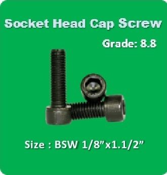 Socket Head Cap Screw Bsw 1 8X1.1 2 Application: For Machine Parts