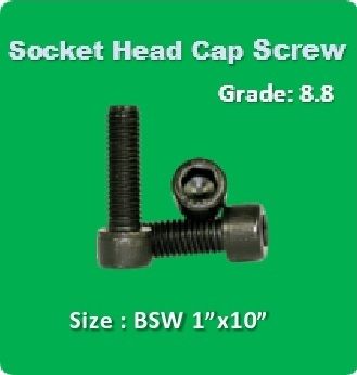 Socket Head Cap Screw Bsw 1X10 Application: For Machine Parts