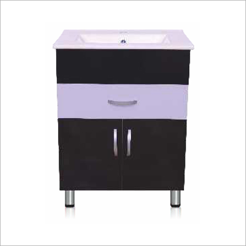 Black Floor Standing Bathroom Pvc Plain Vanity