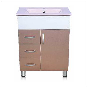 Brown Floor Standing Modern Bathroom Plain Vanity