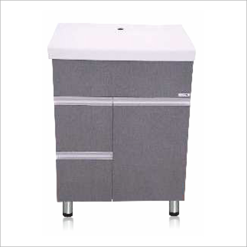 Grey 5 Drawer Pvc Bathroom Plain Vanity