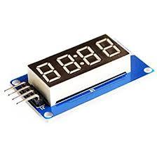 TM1637 4 Bits Digital Tube LED Display Module - 42x24x12mm 3.7-5.3V Input I2C Control for Arduino Features 4-Digit Display & Clock Capability
