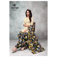 Deeptex Pichkari-14 - Pure Cotton Printed Suit, Xxl Size, Full Sleeves | Plus Size, Washable, Ethnic Indian Style