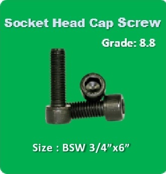 Socket Head Cap Screw BSW 3 4x6