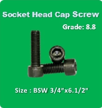 Socket Head Cap Screw BSW 3 4x6.1 2