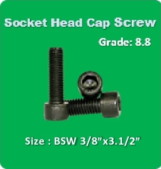 Socket Head Cap Screw BSW 3 8x3.1 2