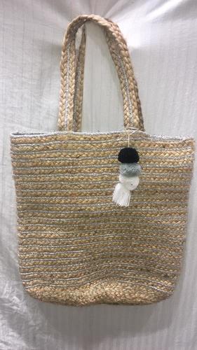 Cream Handcrafted Jute Braided Bags at Price Range 355.00 - 360.00 INR ...