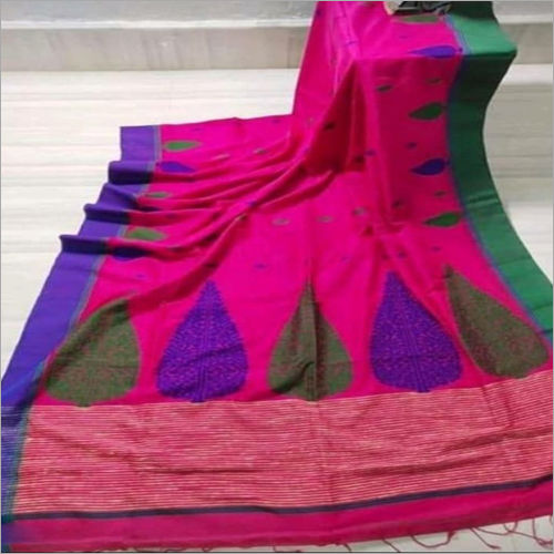 Available In Multicolor Ladies Khadi Jamdani Saree