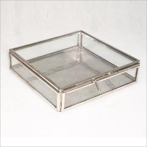 Glass Jewellery Box - Glass & Metal, Rectangular and Square Shapes, Customizable Sizes, Transparent Finish for Elegant Display