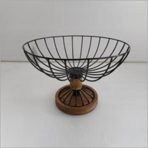 Metal Fruit Basket - New Metal, Various Sizes Available | Black and Brown Color Options