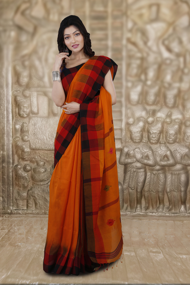Orange Sarees | Fresh Orange Colour Collections – BharatSthali