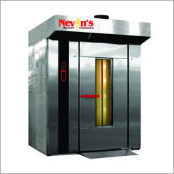 Silver Four Trolley Rotary Rack Oven