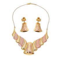 New Light Weighted Gold Necklace Set