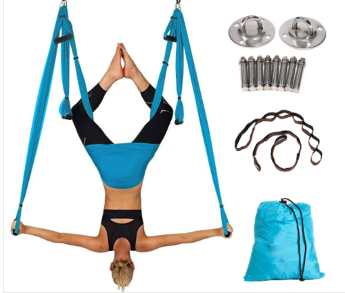 Aerial Yoga Swing-Ultra Strong Antigravity Yoga Hammock/Sling/Inversion Tool for Air Yoga Inversion Exercises