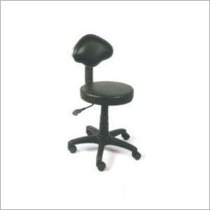 Black Adjustable Revolving Stool