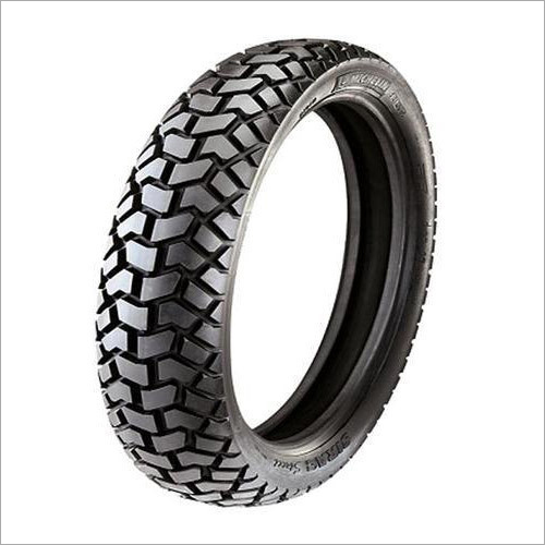 Royal Enfield Bike Tyre - Nylon & Radian Material, Round Shape, Black Color | Solid Tire for Motorcycle Use, High Performance Sizes Available