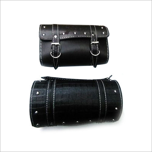 Leather Bullet Bike Side Bag