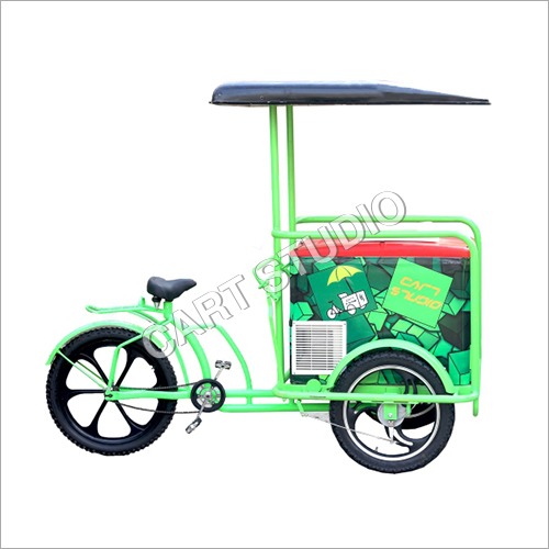 Alloy Ice Cream Cart with Tube Less Tyre