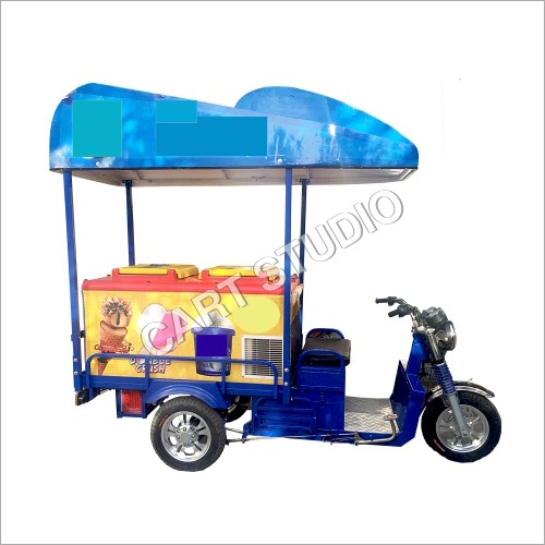 275 Litre Refrigerator Electric Ice Cream Rickshaw