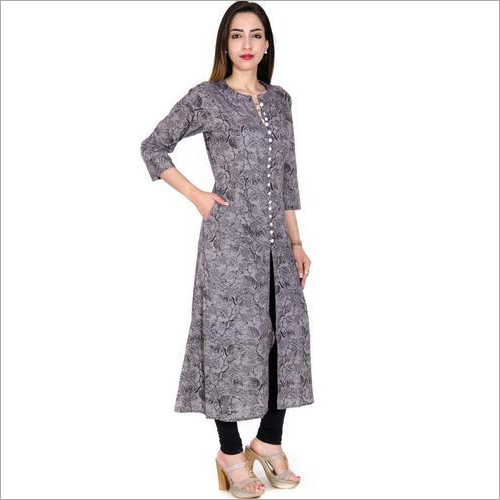 Available In Different Colors Ladies Cotton Kurti