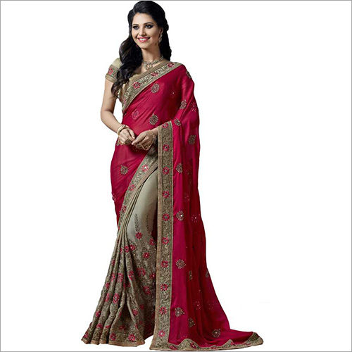 Heavy Embroidered Saree