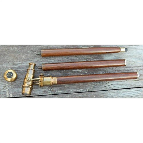 Brass Telescope Walking Stic