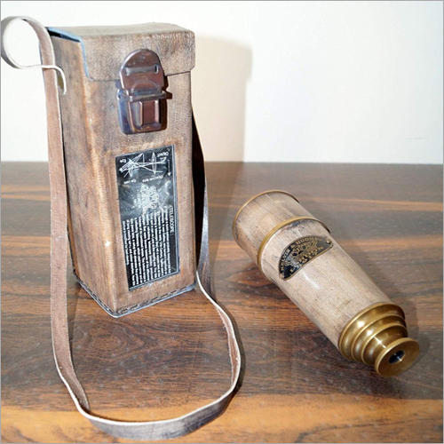 Leather Box Brass Telescope