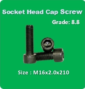 Socket Head Cap Screw M16x2.0x210